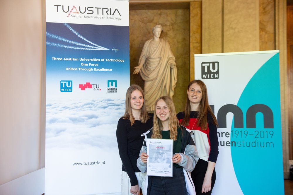 [Translate to English:] TU Austria Preis 2019 Preisverleihung - Gewinnerinnen