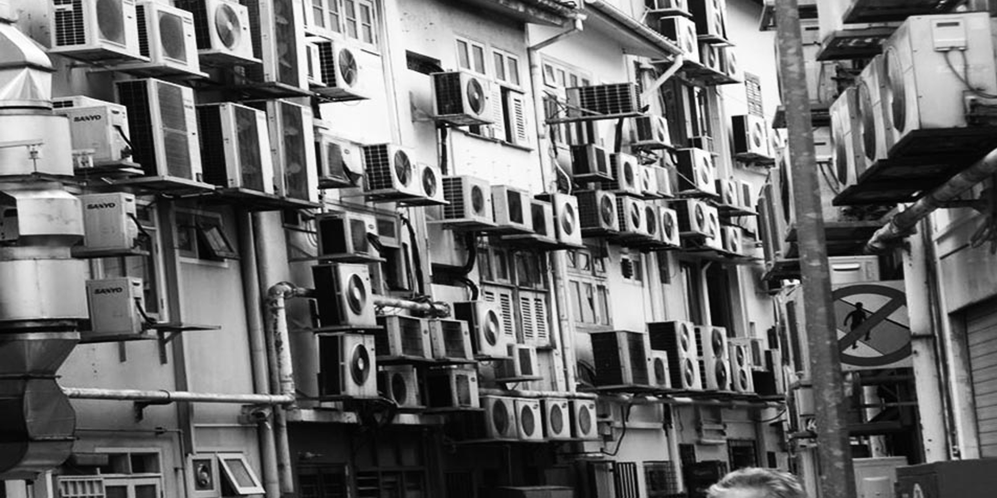 []Split-system air conditioning units in Hong Kong (2010).