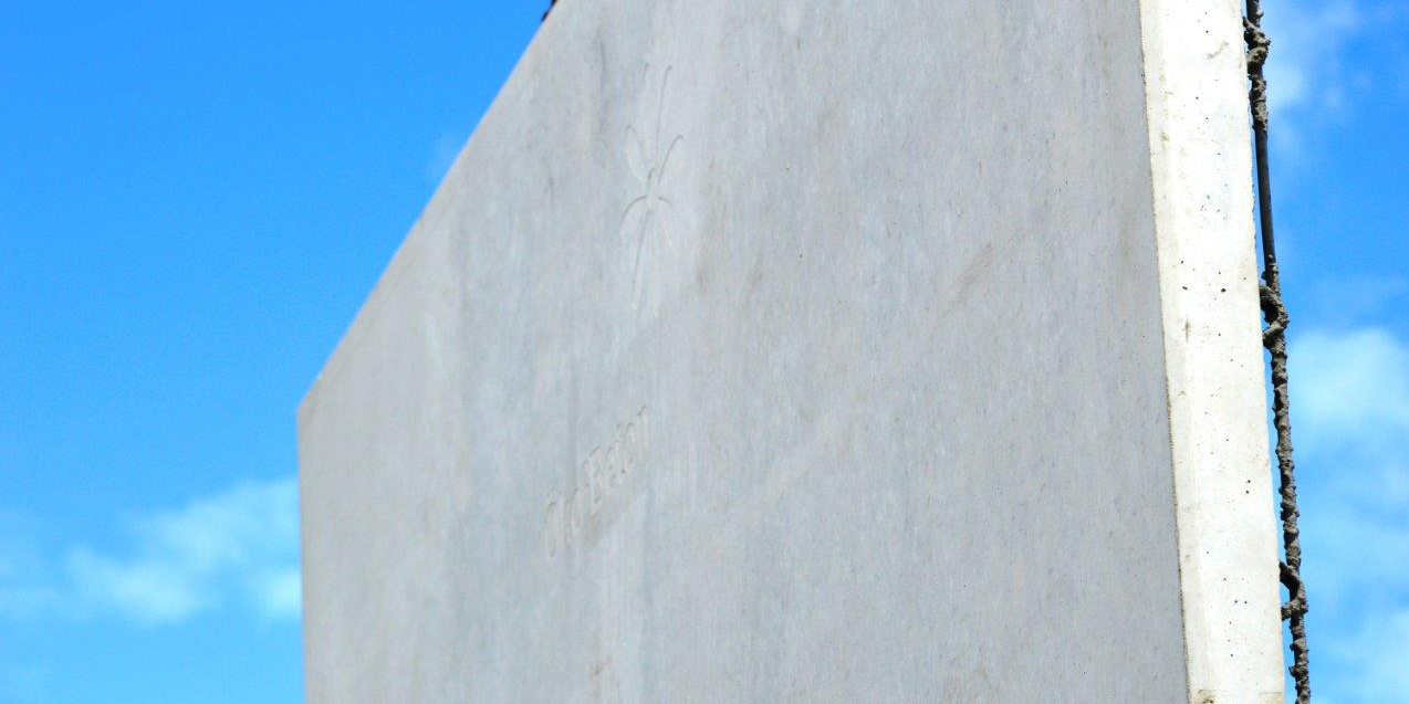 []Wall made of eco-concrete.
